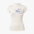 Auréle Sculpted Mock-Neck Tee