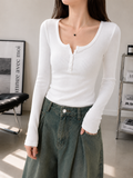 Aurele Essential Button Top