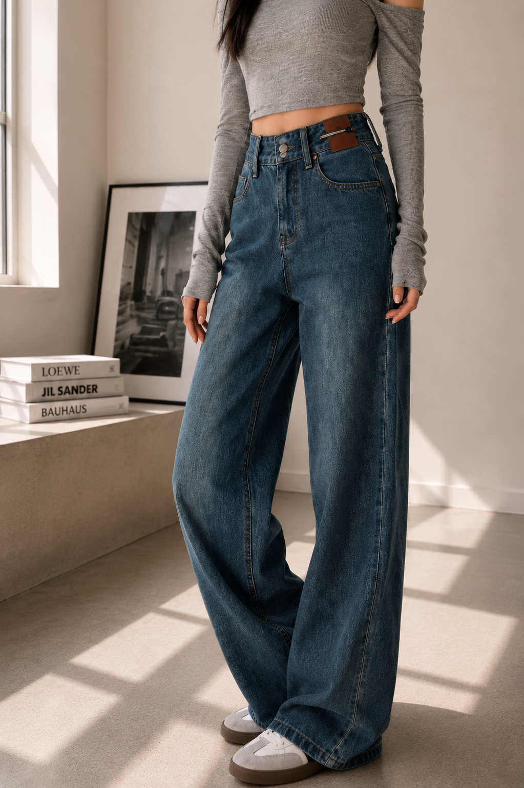 Aurele High Waist Straight Jeans