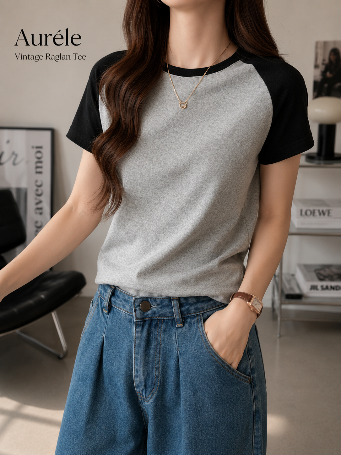 Aurele Vintage Raglan Tee