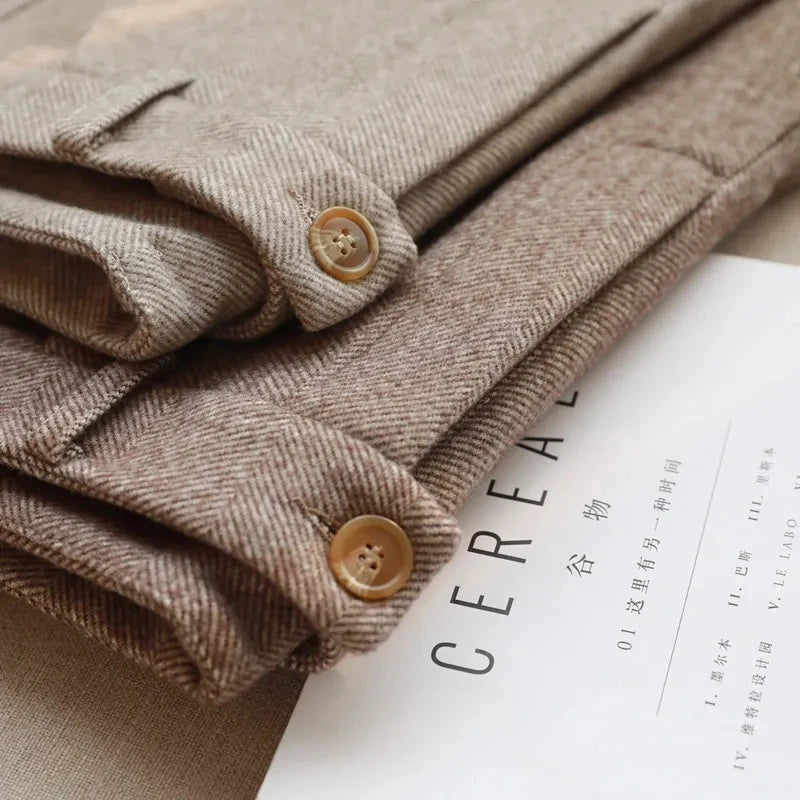 Chic Woolen Harem Pants