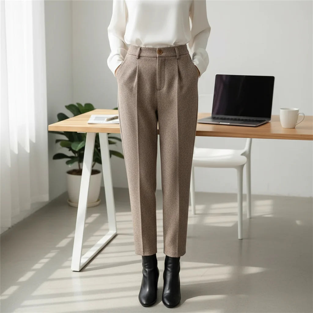 Chic Woolen Harem Pants