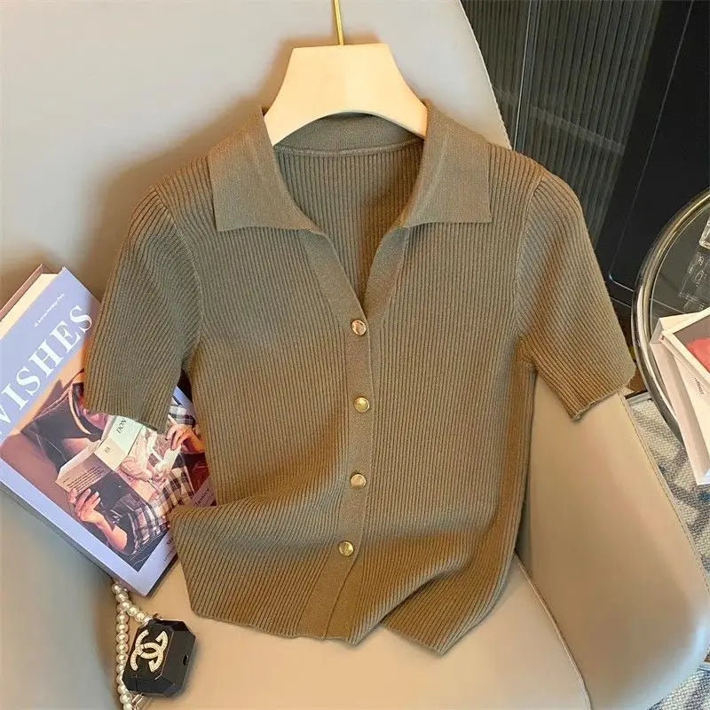 Knitted Polo Shirt