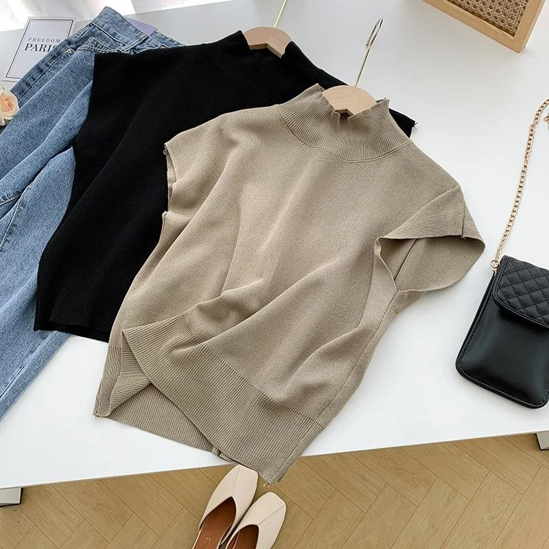 Knitted Tops, T Shirt Loose Shirt