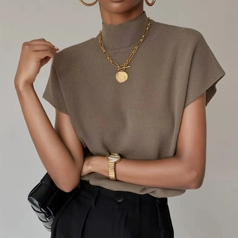 Knitted Tops, T Shirt Loose Shirt