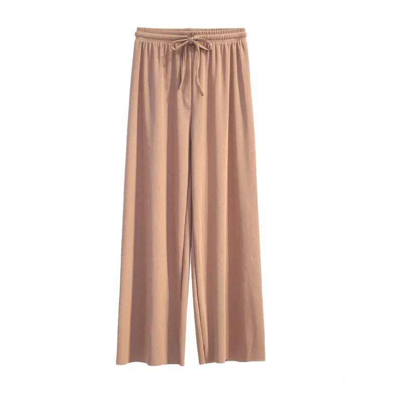 Loose Fit Ice Silk Trousers