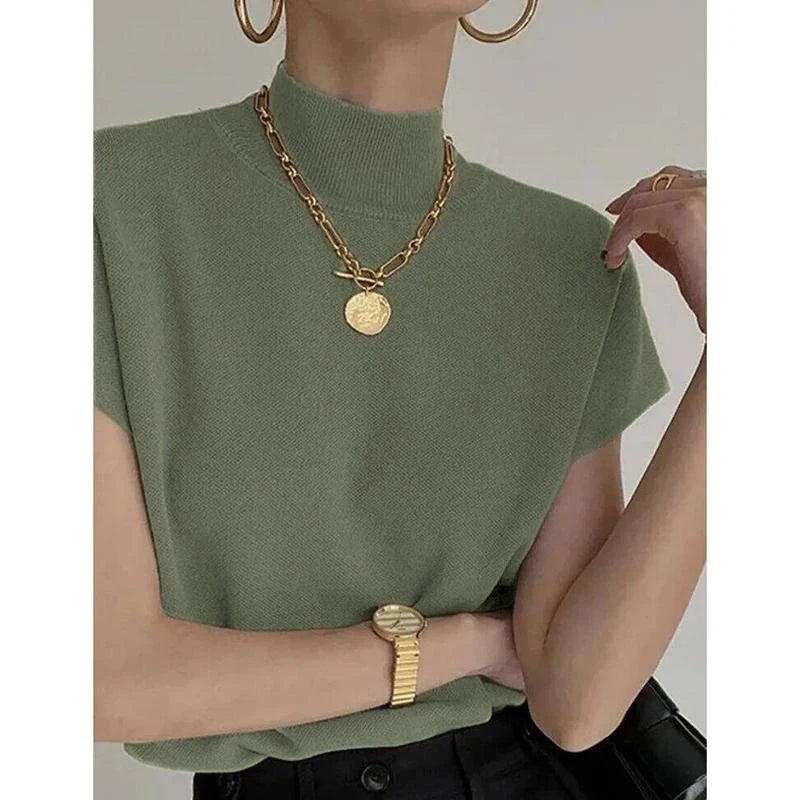 Knitted Tops, T Shirt Loose Shirt