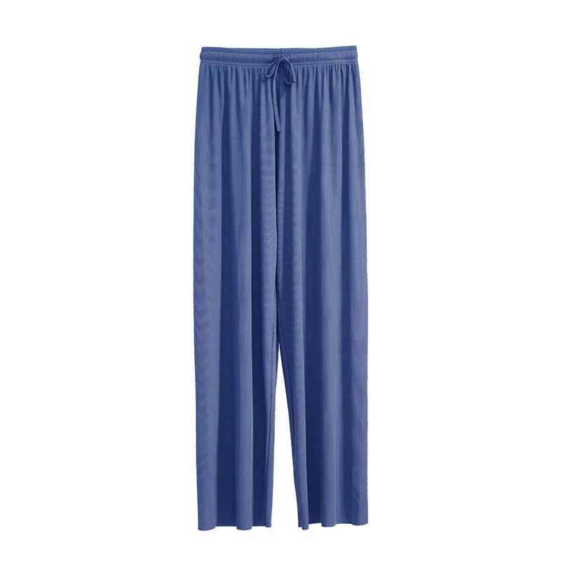 Loose Fit Ice Silk Trousers