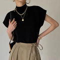 Knitted Tops, T Shirt Loose Shirt