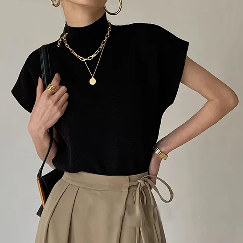Knitted Tops, T Shirt Loose Shirt