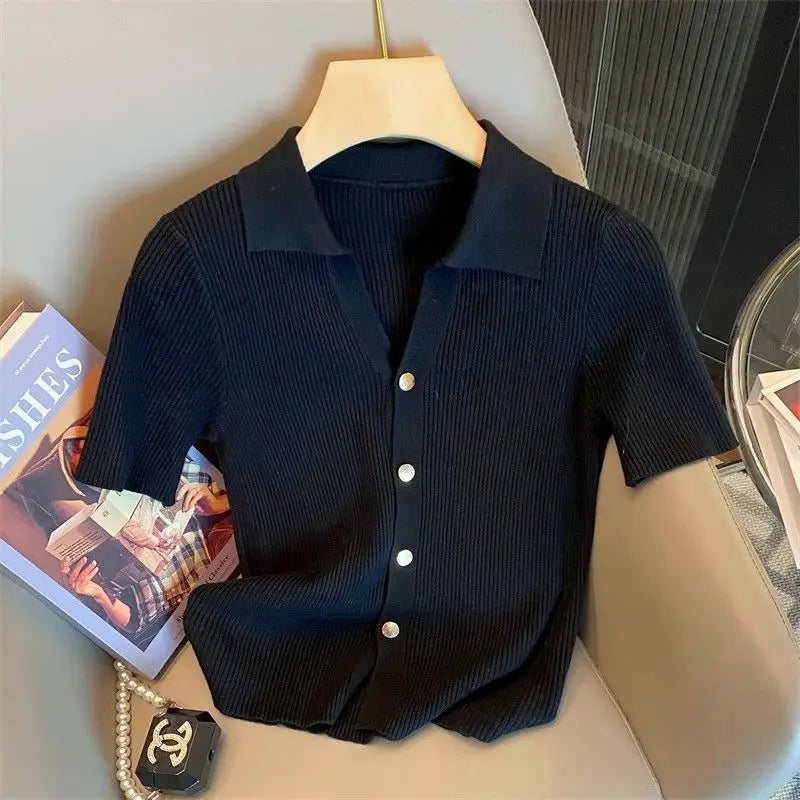 Knitted Polo Shirt