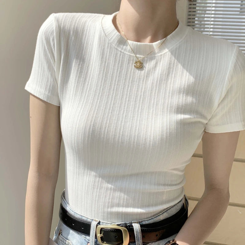Striped Knit Tee
