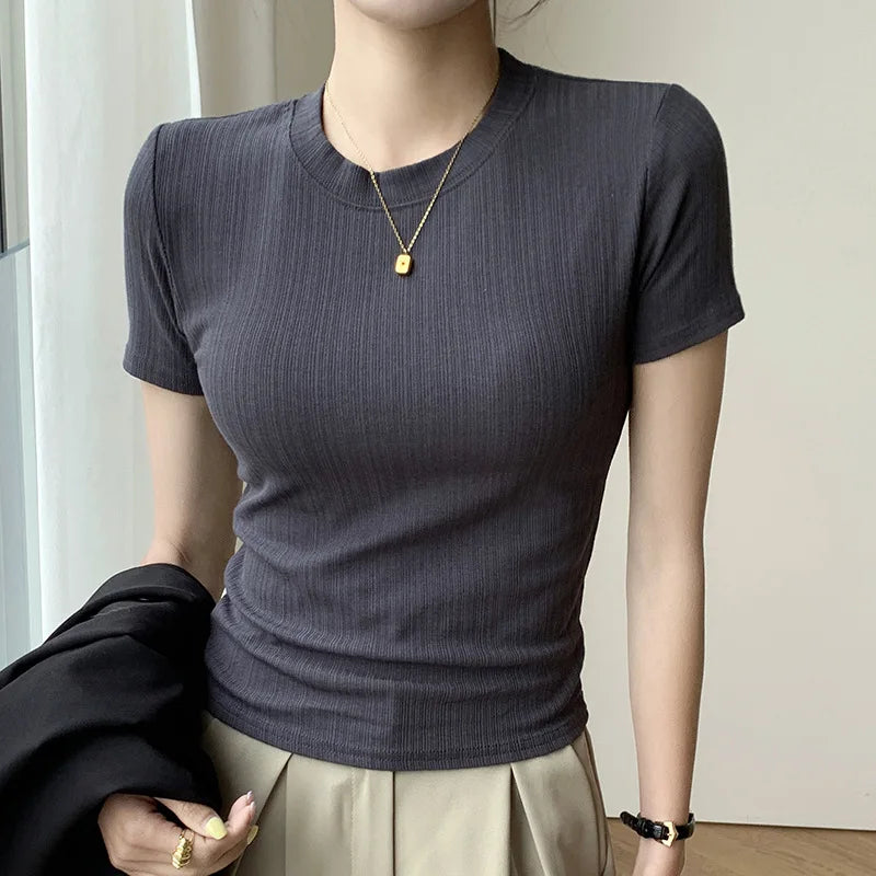Striped Knit Tee