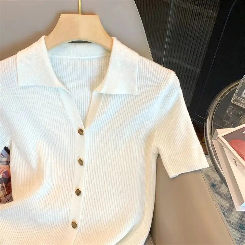Knitted Polo Shirt