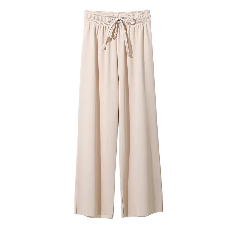 Loose Fit Ice Silk Trousers
