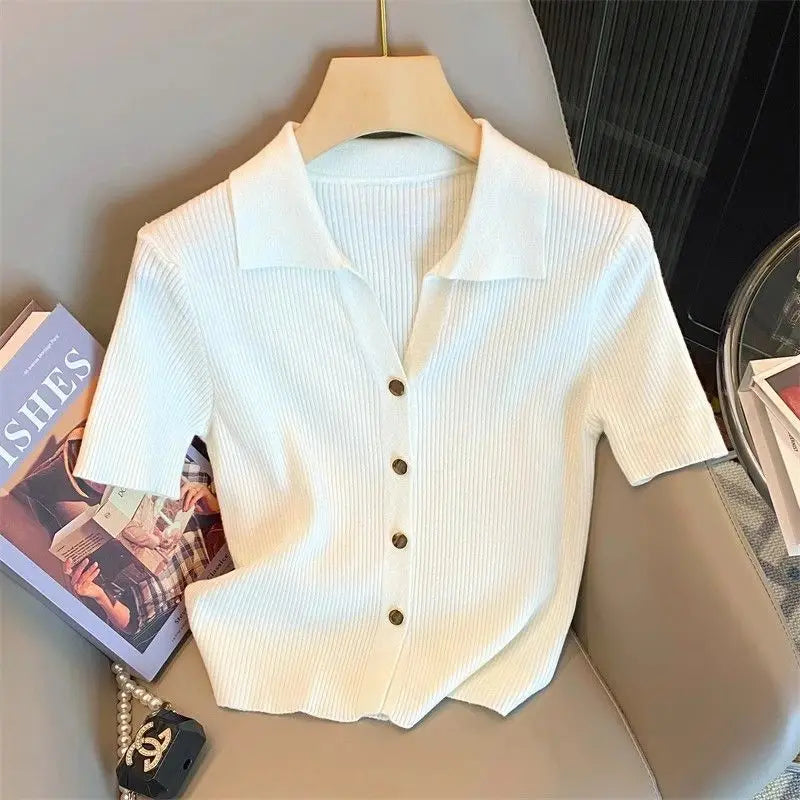 Knitted Polo Shirt
