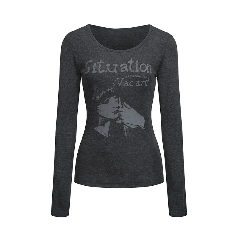Auréle Vintage Graphic Long Sleeve Tee