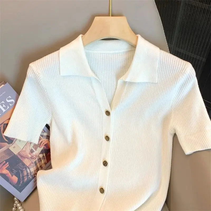Knitted Polo Shirt