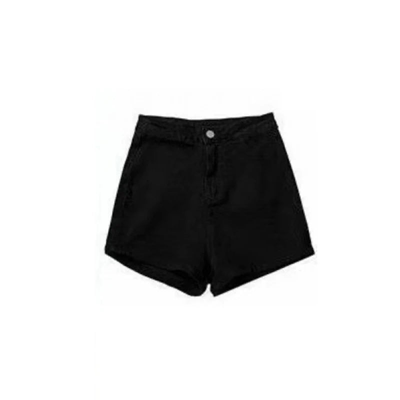 Aurele High-Waist Denim Shorts